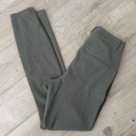 Lululemon City Sleek Slim-Fit 5 Pocket High-Rise Pant in Grey Sage Size 28 - Picture 9 of 13